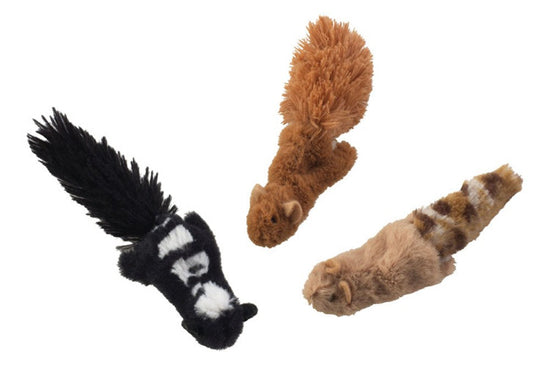 Skinneeez Forest Creatures Cat Toy with Catnip Assorted 4.75 in - Pet Store X