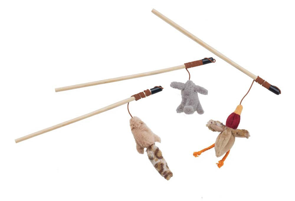 Skinneeez Friends Teaser Wands with Catnip Assorted 12 in - Pet Store X