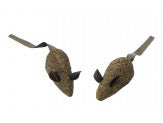 Spot 100% Catnip Candy Mice Cat Toy Brown 3.5 in 2 Pack - Pet Store X