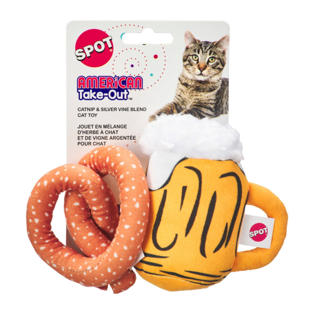 Spot American Take Out Cat Toy Assorted, 1ea/2 pk - Pet Store X