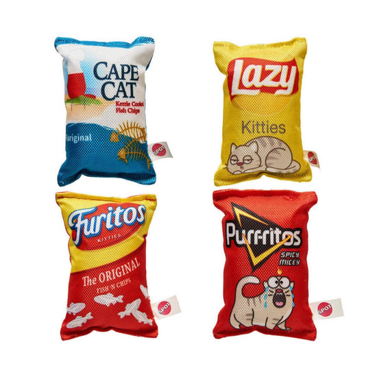 Spot Fun Food Kitty Chips Cat Toy Assorted, 1ea/5 in - Pet Store X