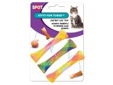 Spot Kitty Fun Tubes Catnip Toy Assorted 3.25 in 3 Pack - Pet Store X