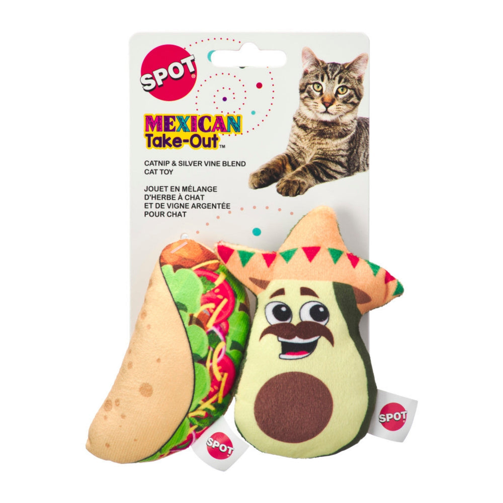 Spot Mexican Take Out Cat Toy Assorted, 1ea/2 pk - Pet Store X