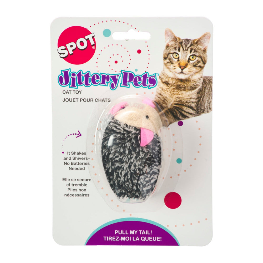 Spot Plush Jittery Hedgehog Cat Toy 1ea/3 in - Pet Store X