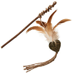 Spot Silver Vine Teaser Wand Cat Toy Assorted Tan-Brown 10in - Pet Store X