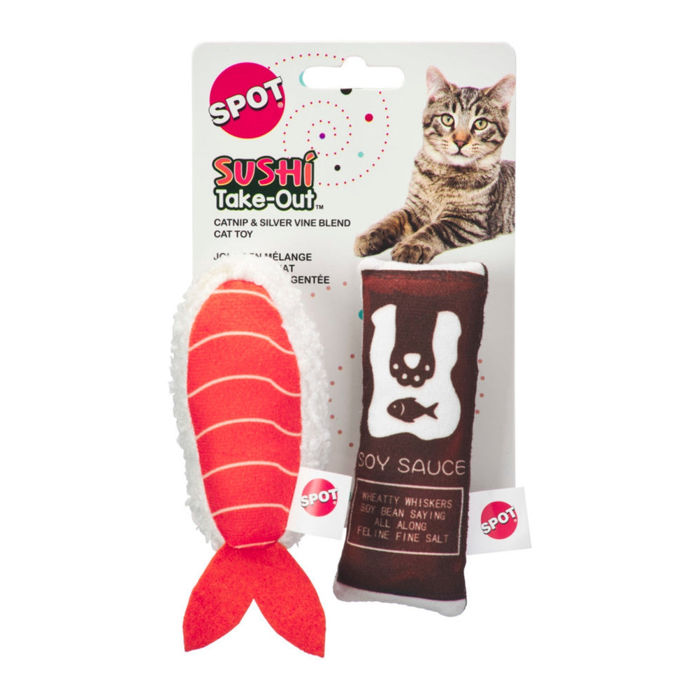 Spot Sushi Take Out Cat Toy Assorted, 1ea/2 pk - Pet Store X