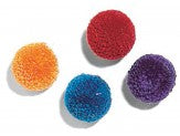 Spot Wool Pom Poms Cat Toy with Catnip Assorted 1.5 in 4 Pack - Pet Store X