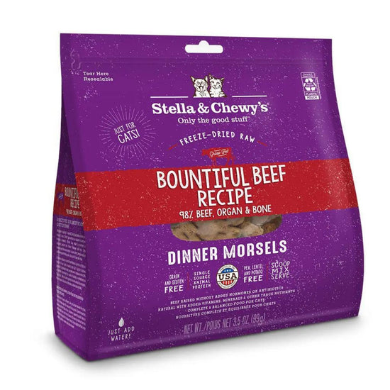 Stella and Chewys Bountiful Beef Freeze Dried Raw Dinner Morsels 18oz for your Pet Cat with Pet Store X!