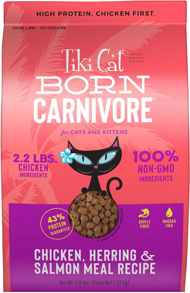 Tiki Pet Cat Carnivore Grain Free Chicken and Herring 2.8lbs. - Pet Store X