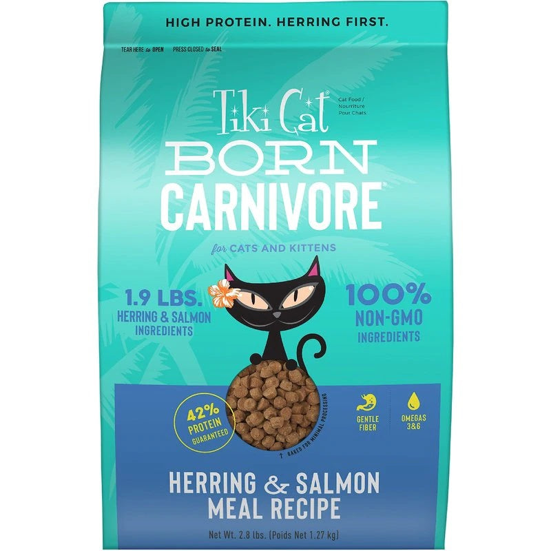 Tiki Pet Cat Carnivore Grain Free Herring and Salmon 28lbs for your Pet Cat with Pet Store X!