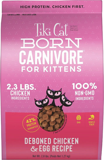 Tiki Pet Cat Carnivore Kitten Grain Free Chicken and Eggs 28lbs for your Pet Cat with Pet Store X!