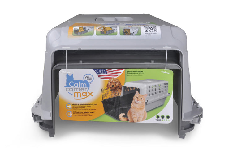 Van Ness Plastics Calm Carrier Max w/E-Z Load Sliding Drawer 1ea/35 lb - Pet Store X