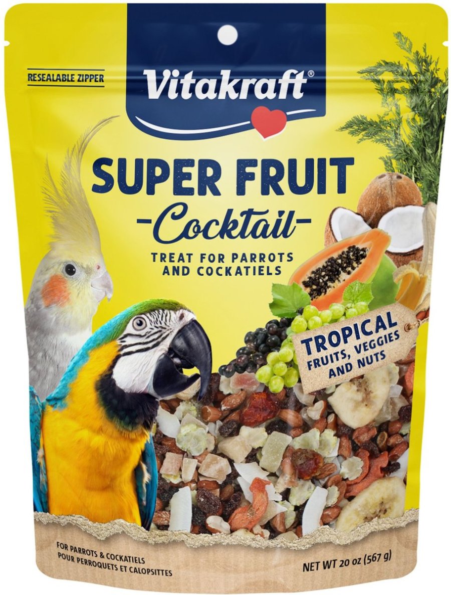 Vitakraft Super Fruit Cocktail Treat for Parrots & Cockatiels 1ea/20 oz for your Pet Bird with Pet Store X!