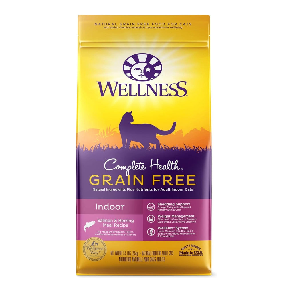 Wellness Cat Complete Health Grain-free Indoor Salmon Herring 55Lb Adult for your Pet Cat with Pet Store X!