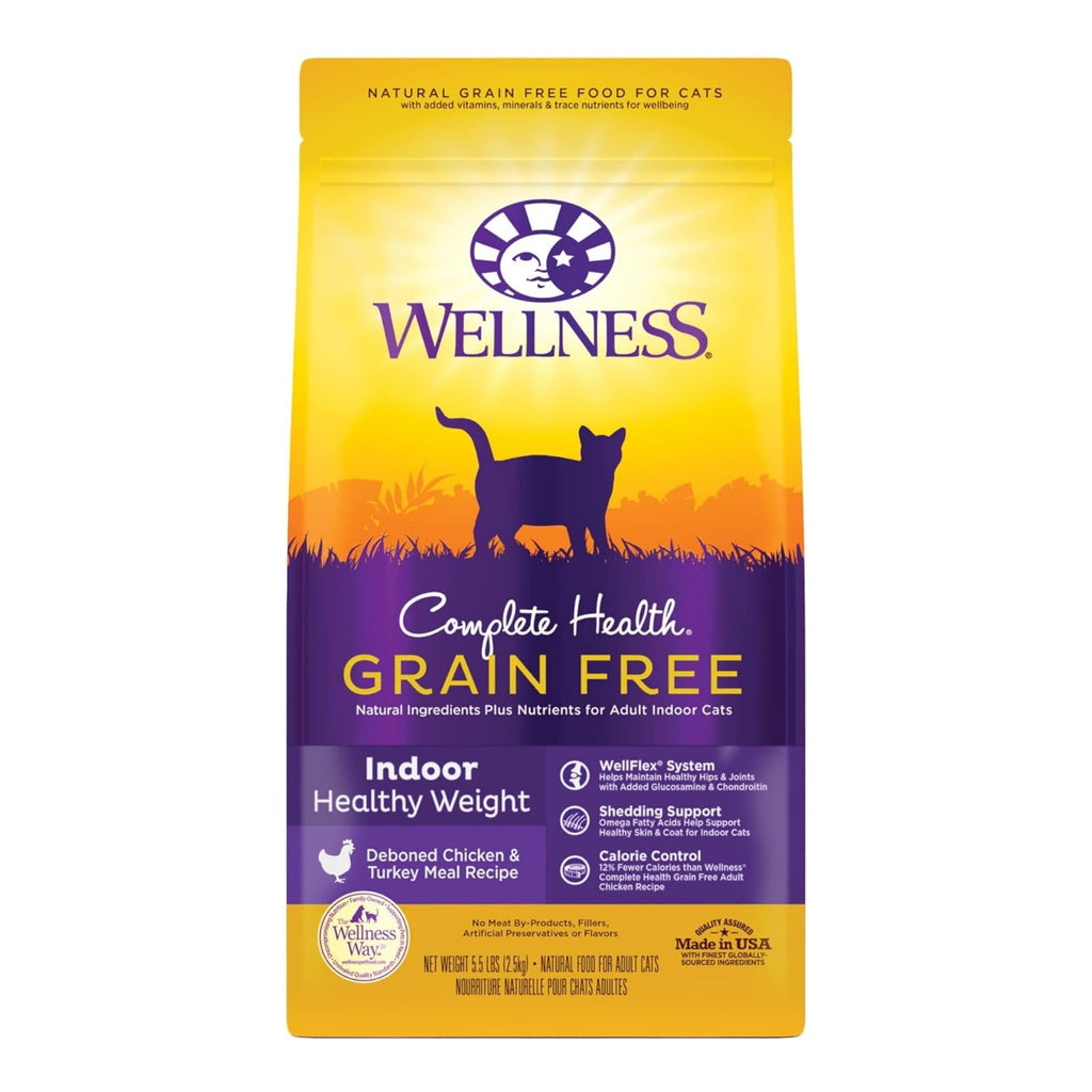 Wellness Cat Complete Health Indoor Healthy Weigt 55Lb Grain-free Chicken Turkey for your Pet Cat with Pet Store X!