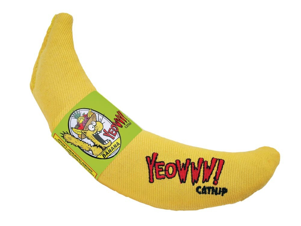 Yeowww! Banana Catnip Cat Toy Yellow 1ea/7 in - Pet Store X