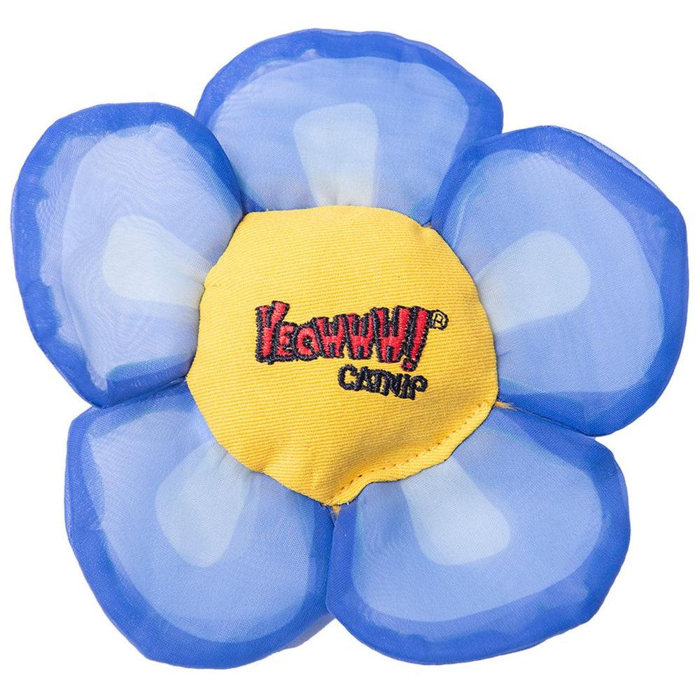 Yeowww! Cat Catnip Daisy Flower Tops Blue - Pet Store X