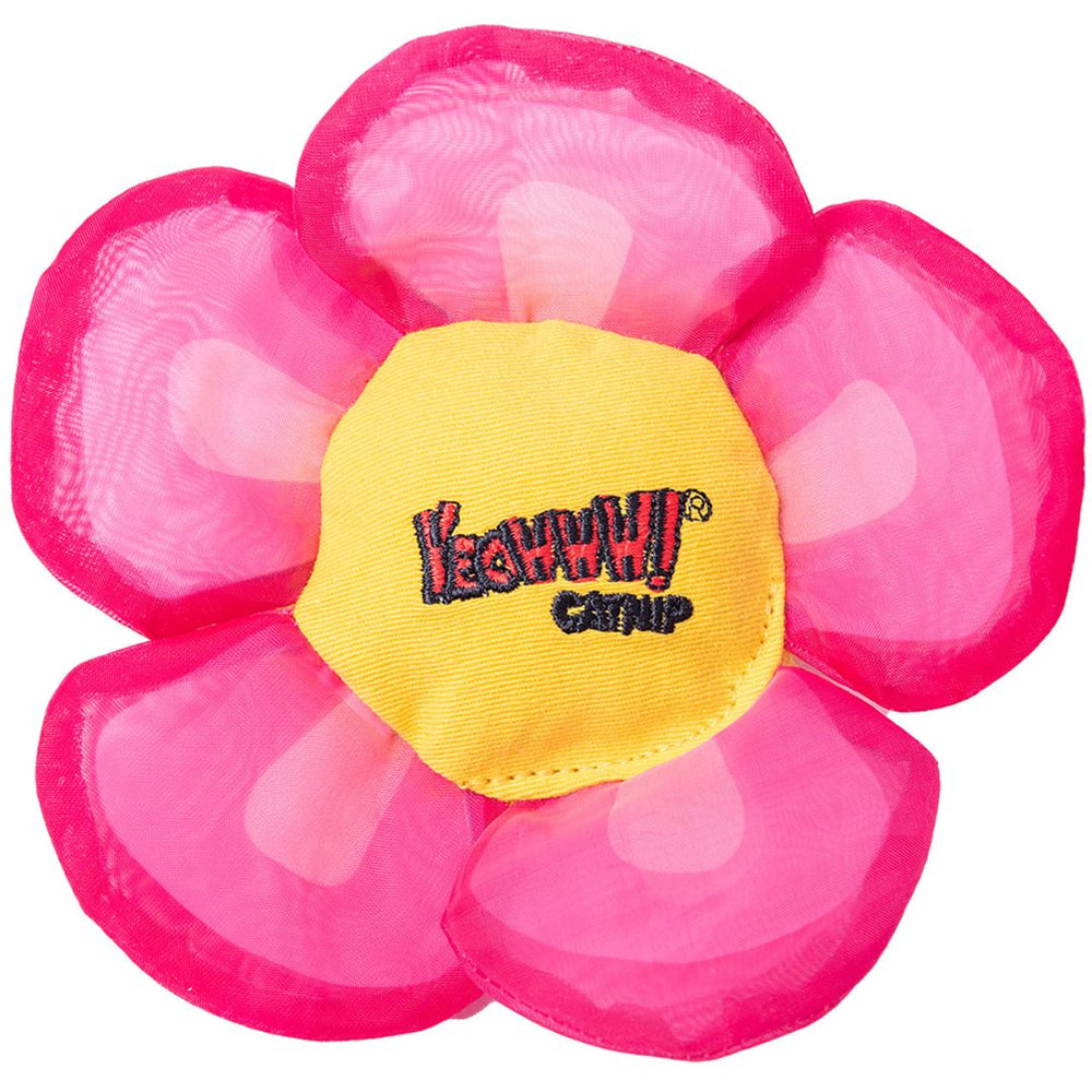 Yeowww! Cat Catnip Daisy Flower Tops Pink - Pet Store X