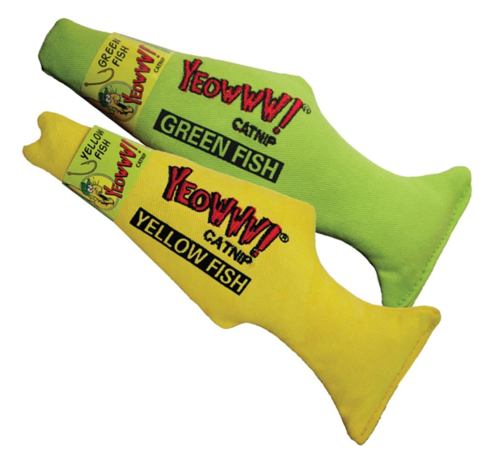 Yeowww! Fish Catnip Toy Yellow 1ea/7 in - Pet Store X