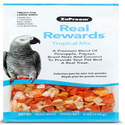 ZuPreem Real Rewards Tropical Mix Bird Treats Large Birds 1ea/6 oz - Pet Store X