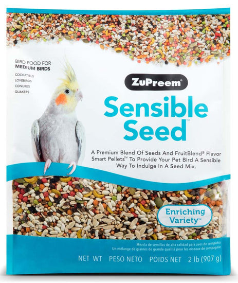 ZuPreem Sensible Seed Bird Food Medium Birds 1ea/2 lb for your Pet Bird with Pet Store X!