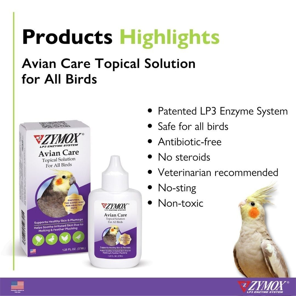 Zymox Avian Care Topical Solution 1ea/1.25 oz - Pet Store X