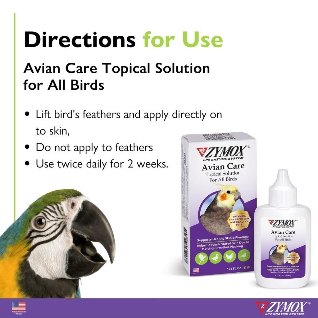 Zymox Avian Care Topical Solution 1ea/1.25 oz - Pet Store X