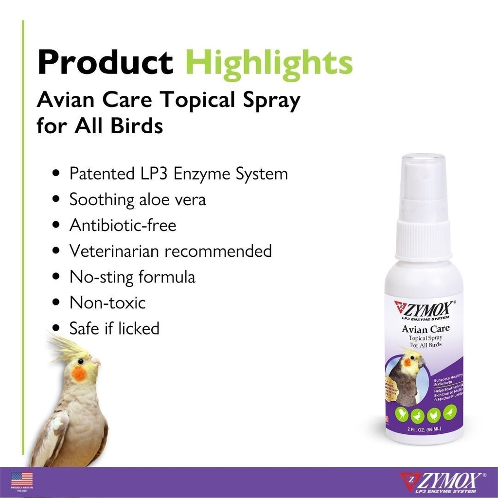 Zymox Avian Care Topical Solution Spray 1ea/2 oz - Pet Store X