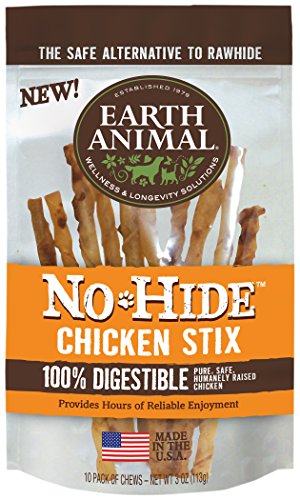 Earth Animal No Hide Chicken Stix Dog Treats; 10 Pack for your Pet Dog with Pet Store X!