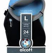 Alcott Adventure Retractable Belt Leash Black Large-16Ft for your Pet Dog with Pet Store X.