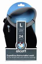 Alcott Adventure Retractable Belt Leash Black Large-16Ft for your Pet Dog with Pet Store X.